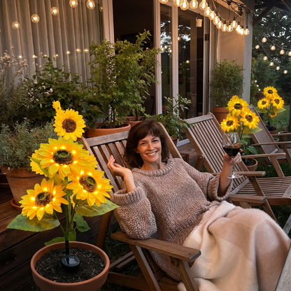 Evening Glow Sunflower Lights