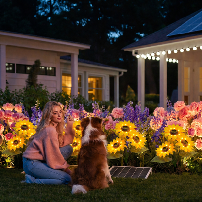Evening Glow Sunflower Lights