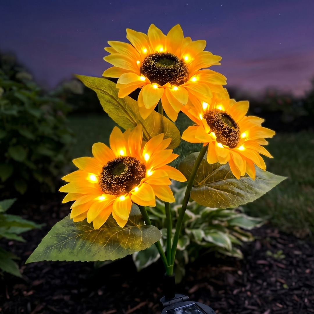 Evening Glow Sunflower Lights