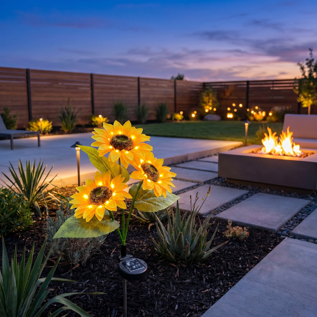 Evening Glow Sunflower Lights
